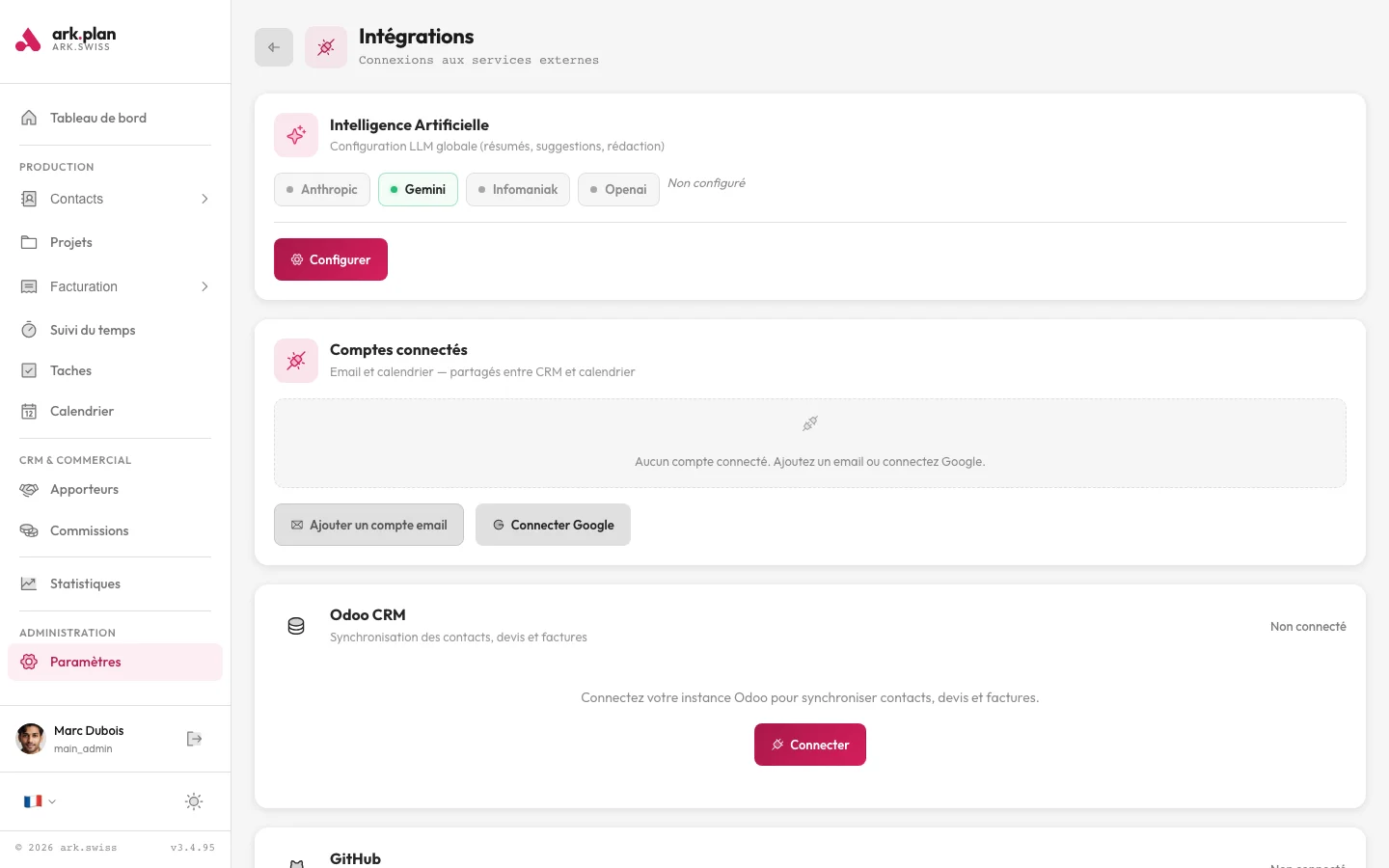 ark.plan Verbindungen